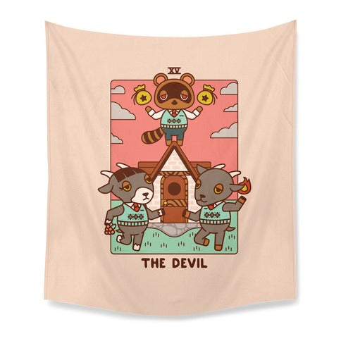The Devil Tom Nook Tapestry